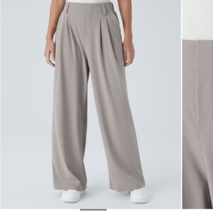 HALARA Gray Wide Leg High-Waisted Pants